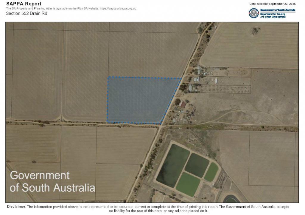 SECTION 552 DRAIN RD, KADINA, SA 5554