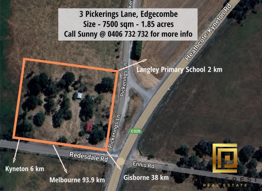 3 PICKERINGS LANE, EDGECOMBE, VIC 3444