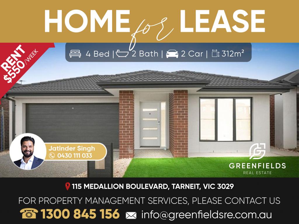 115 MEDALLION BVD, TARNEIT, VIC 3029