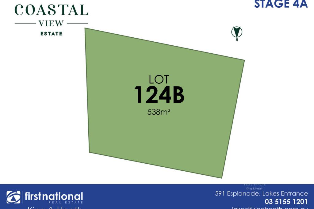 LOT 124B LADY HARRIET DR, LAKES ENTRANCE, VIC 3909
