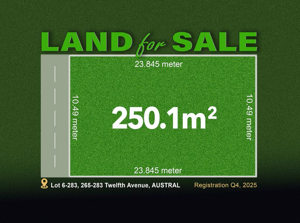 Lot 6-283x Twelfth Ave, Austral, NSW 2179