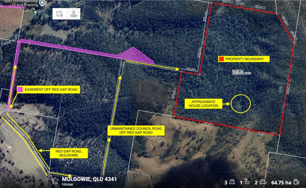 Off Red Gap Rd, Mulgowie, QLD 4341