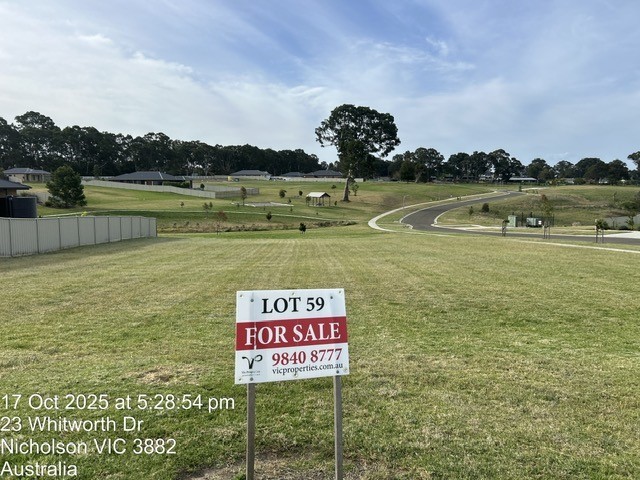 Lot 59/23 Whitworth Dr, Nicholson, VIC 3882