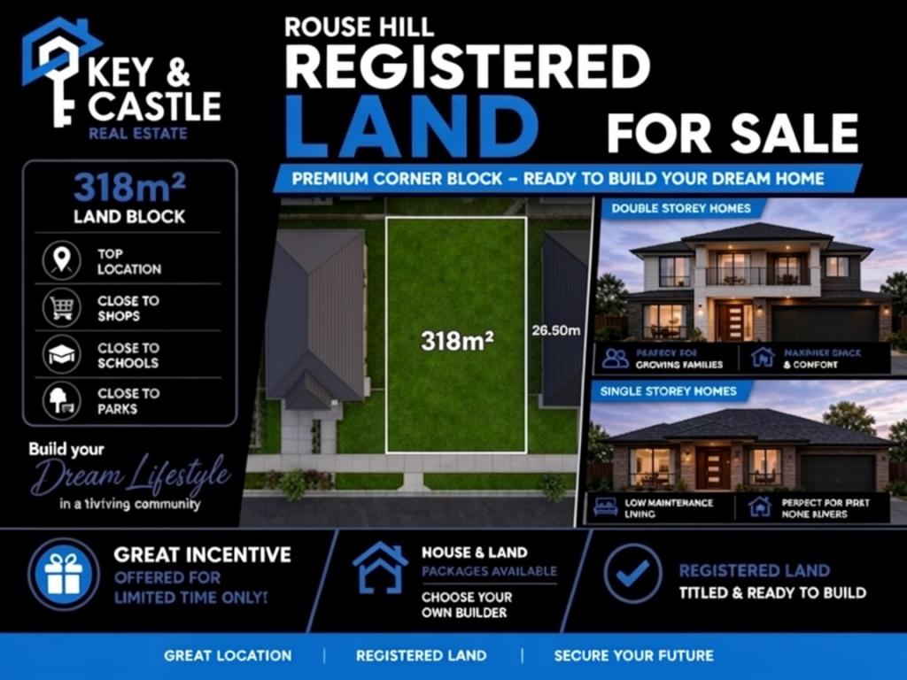 READY TO BUILD YOUR DREAM HOME I CALL US NOW, ROUSE HILL, NSW 2155