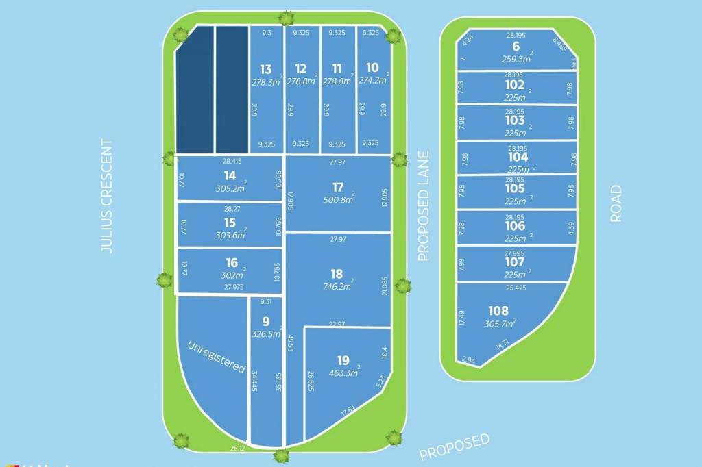 LOTS 9, 14 JULIUS CRES, LEPPINGTON, NSW 2179