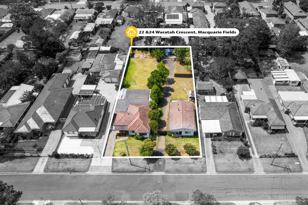 22 & 24 Waratah Cres, Macquarie Fields, NSW 2564