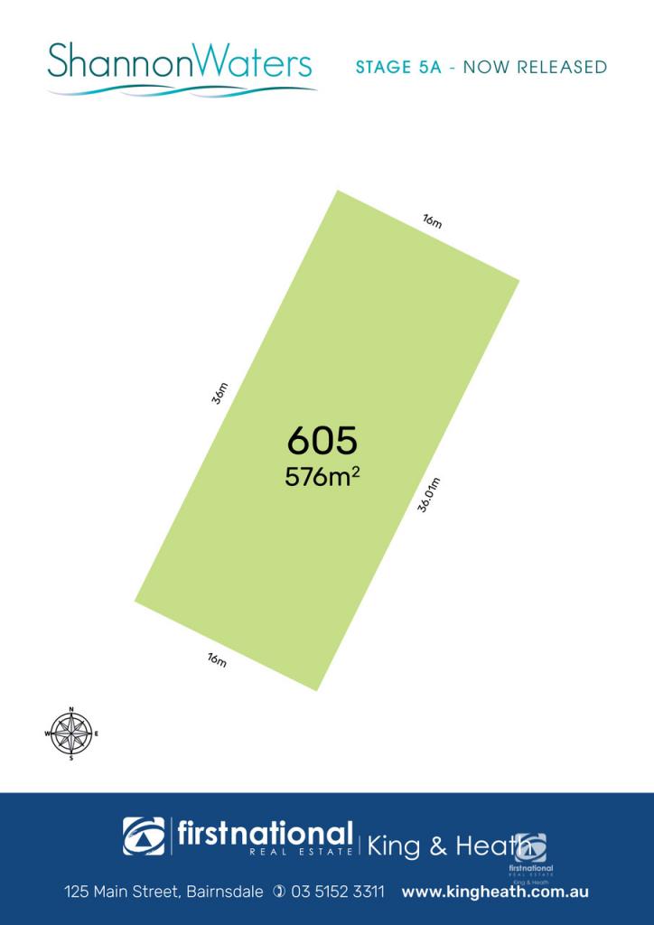 LOT 605 GRASSBIRD ST, BAIRNSDALE, VIC 3875