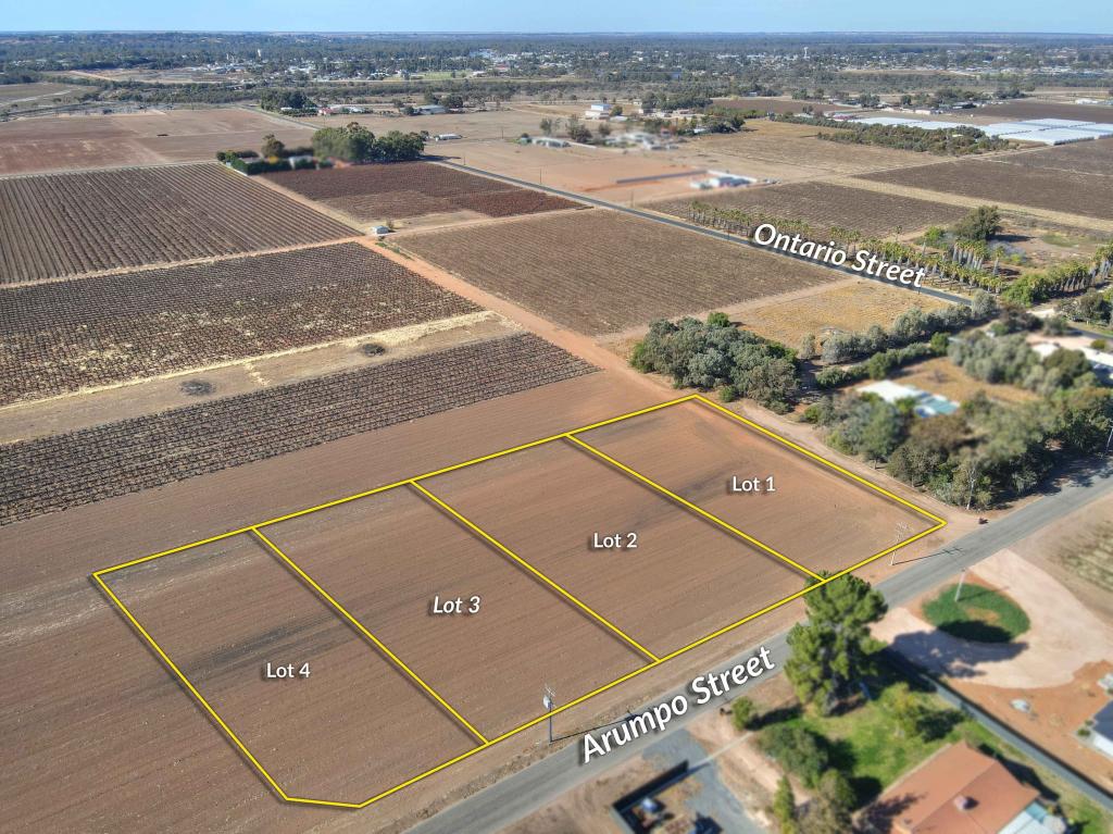 Lots 1, 2, 3 & 4 Arumpo St, Renmark, SA 5341