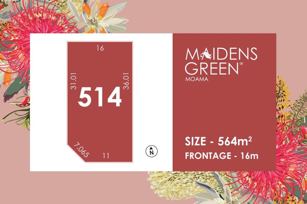 LOT 514 MAIDENS GREEN, KINGS CCT, MOAMA, NSW 2731