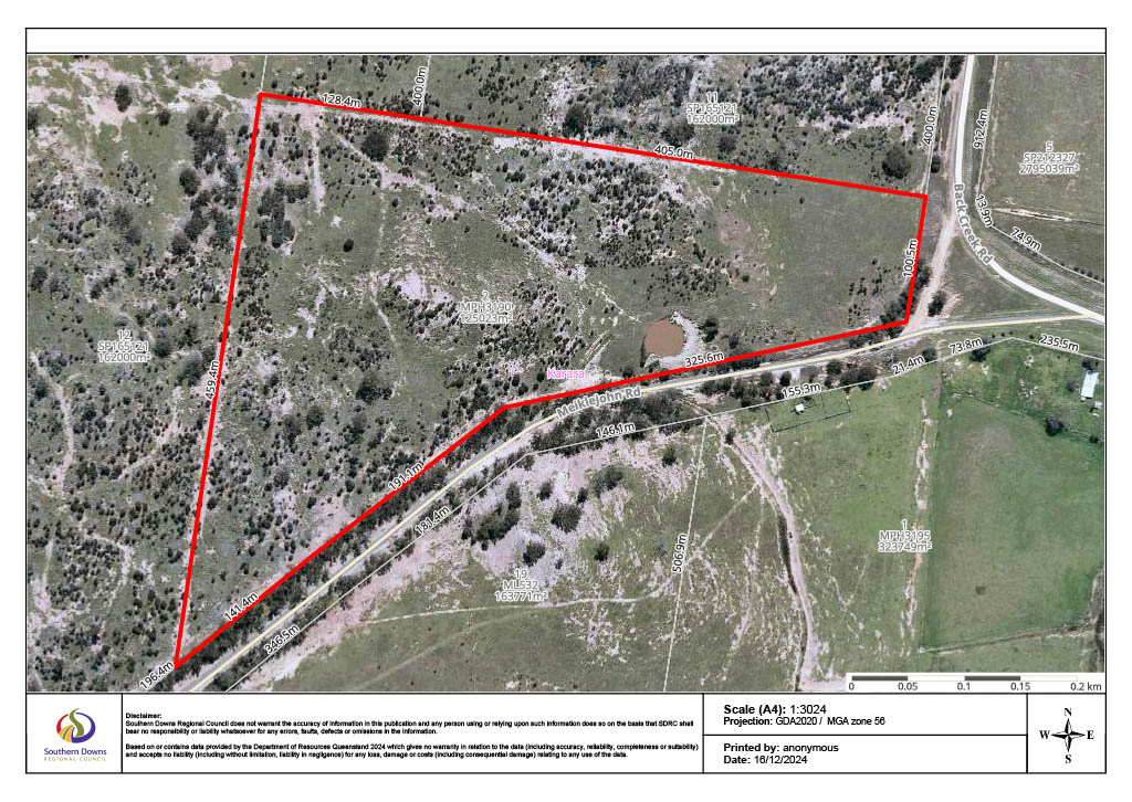 LOT 2 BACK CREEK RD, KARARA, QLD 4352