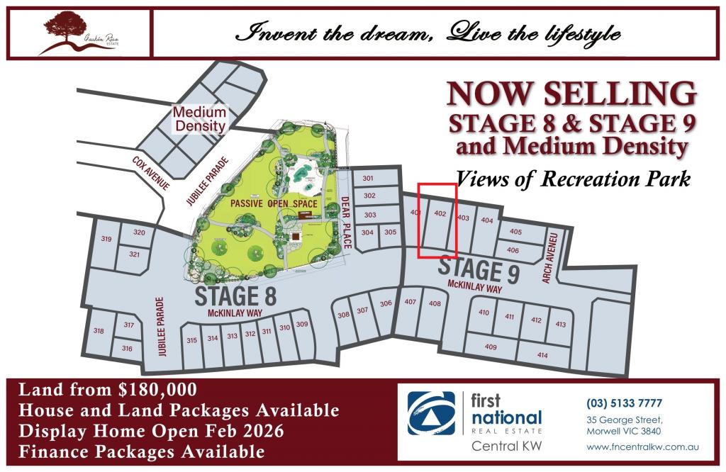 Lot 402 Mckinlay Way, Churchill, VIC 3842