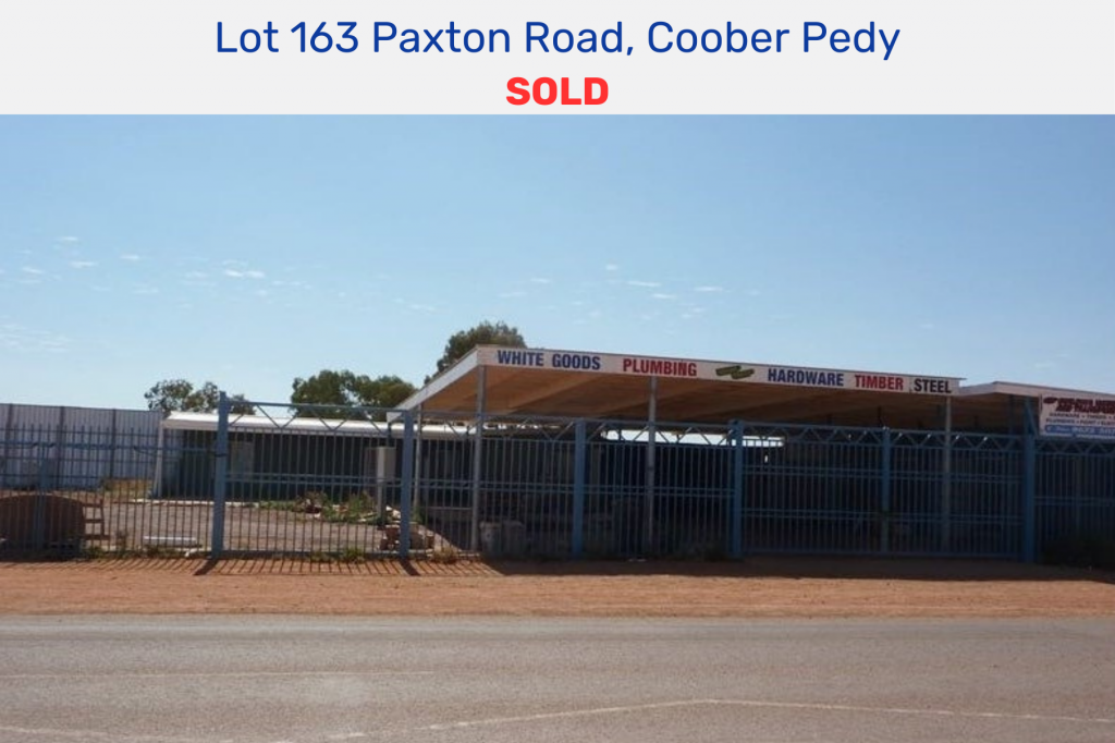 163 PAXTON RD, COOBER PEDY, SA 5723