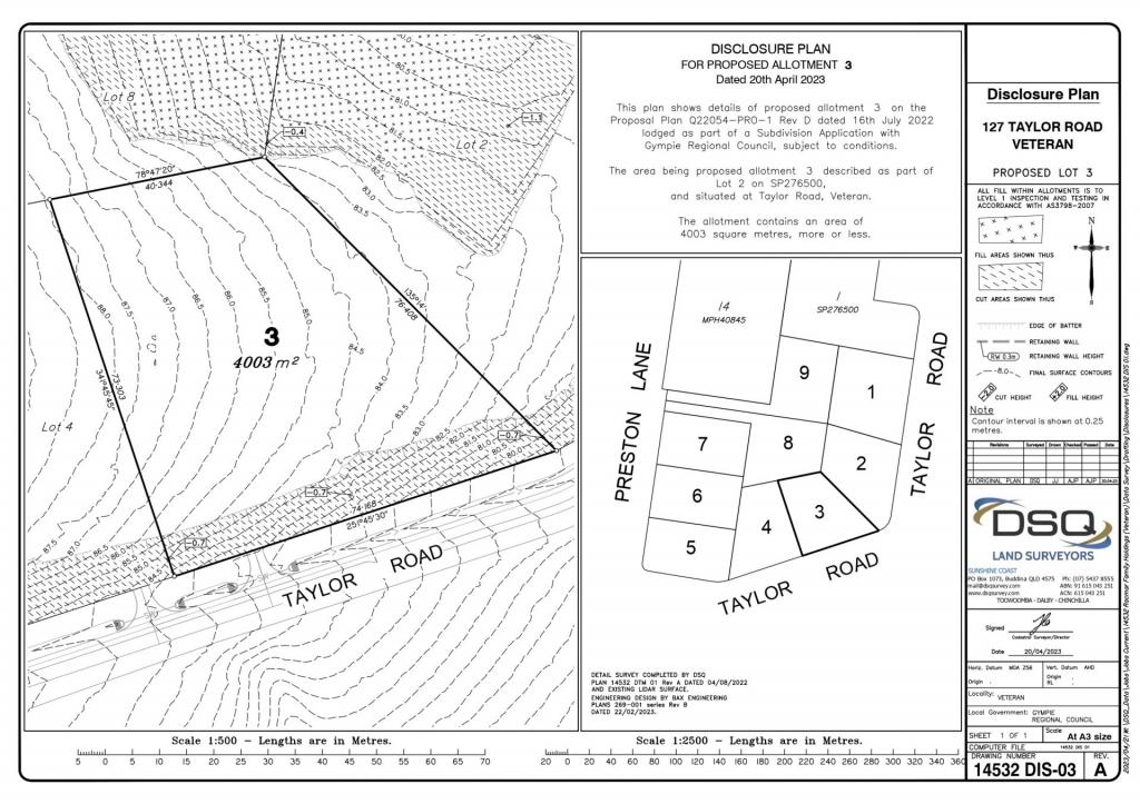 Lot 3 "Acres On Taylor", Veteran, QLD 4570