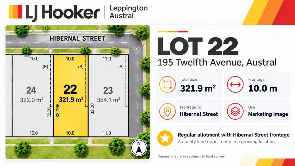 LOT 22/195 TWELFTH AVE, AUSTRAL, NSW 2179