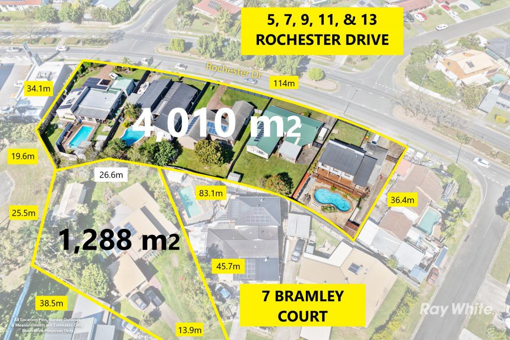 5, 7, 9, 11 & 13 Rochester Dr, Mount Warren Park, QLD 4207