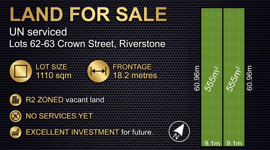 LOTS 62-63 CROWN ST, RIVERSTONE, NSW 2765