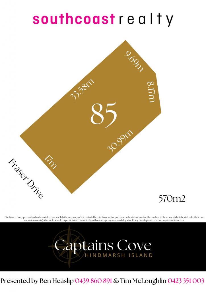 Allotment 85 Lot 604 Fraser Dr, Hindmarsh Island, SA 5214