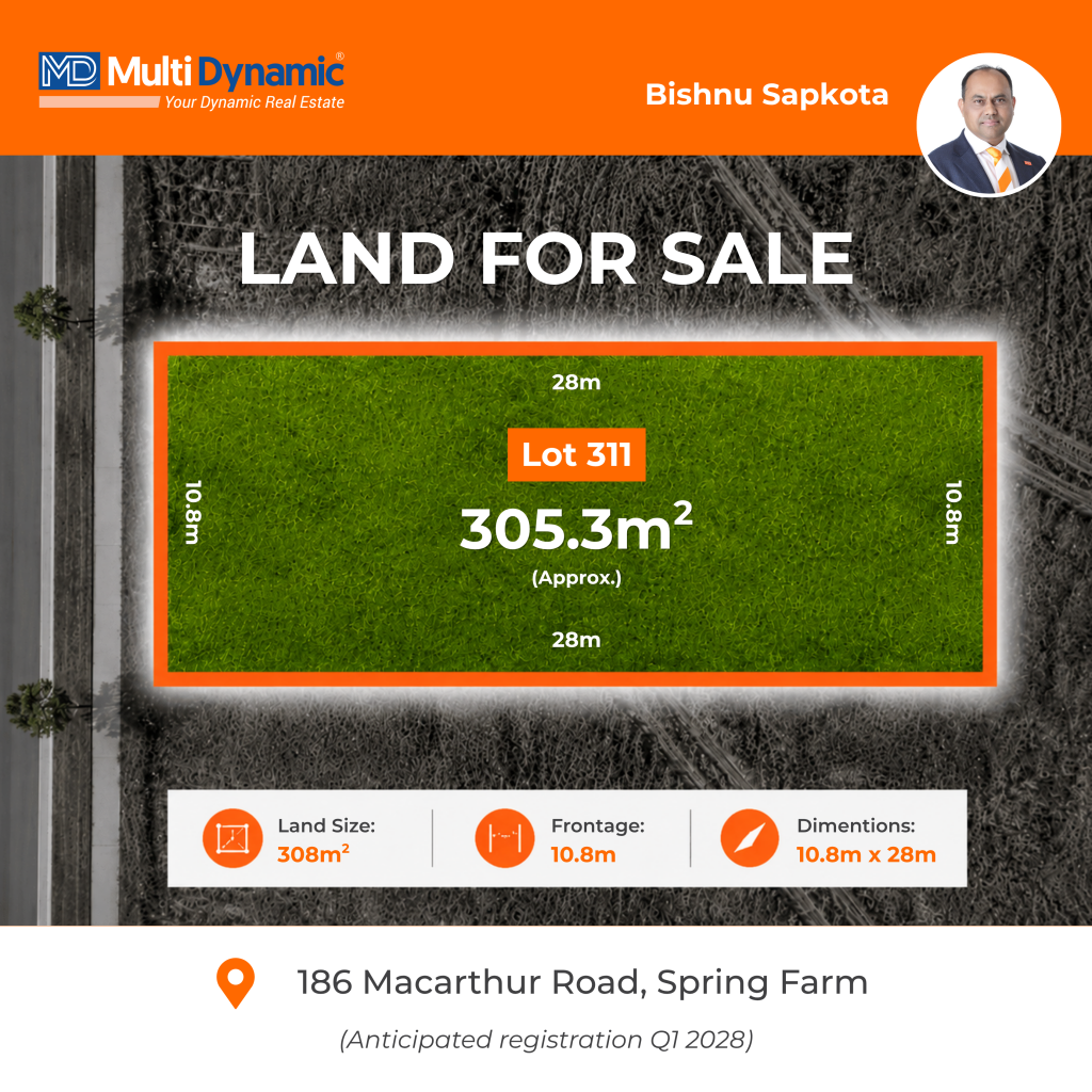 LOT 311/186 MACARTHUR RD, SPRING FARM, NSW 2570