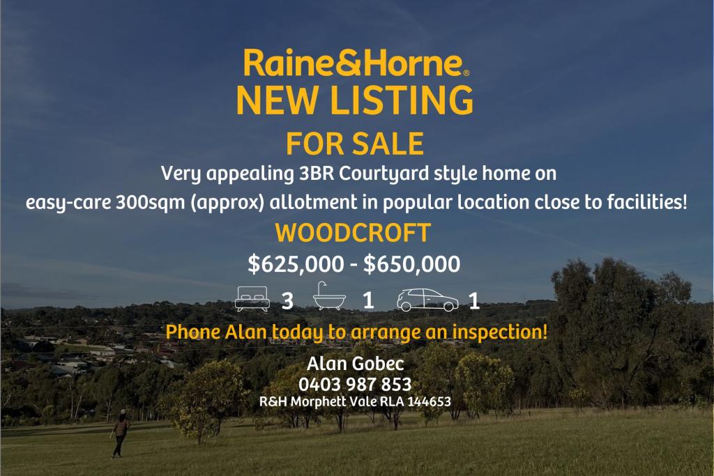 Contact agent for address, WOODCROFT, SA 5162