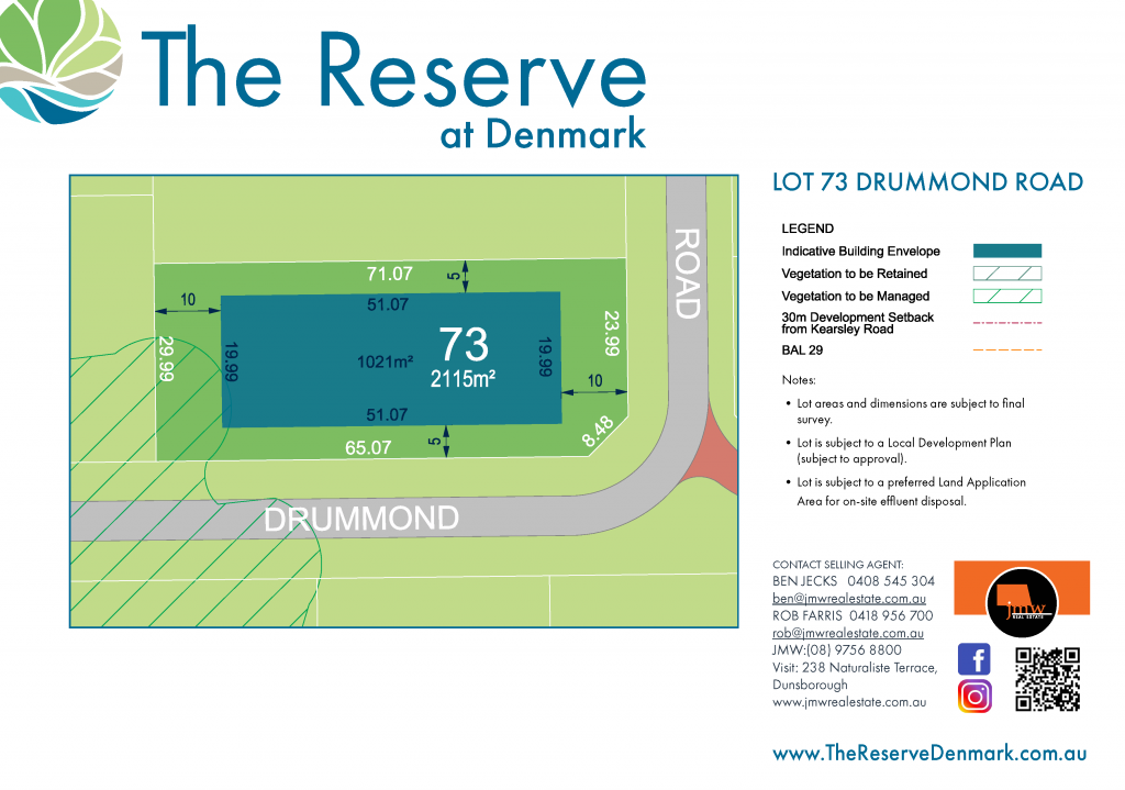 Lot 73 The Reserve, Denmark, WA 6333