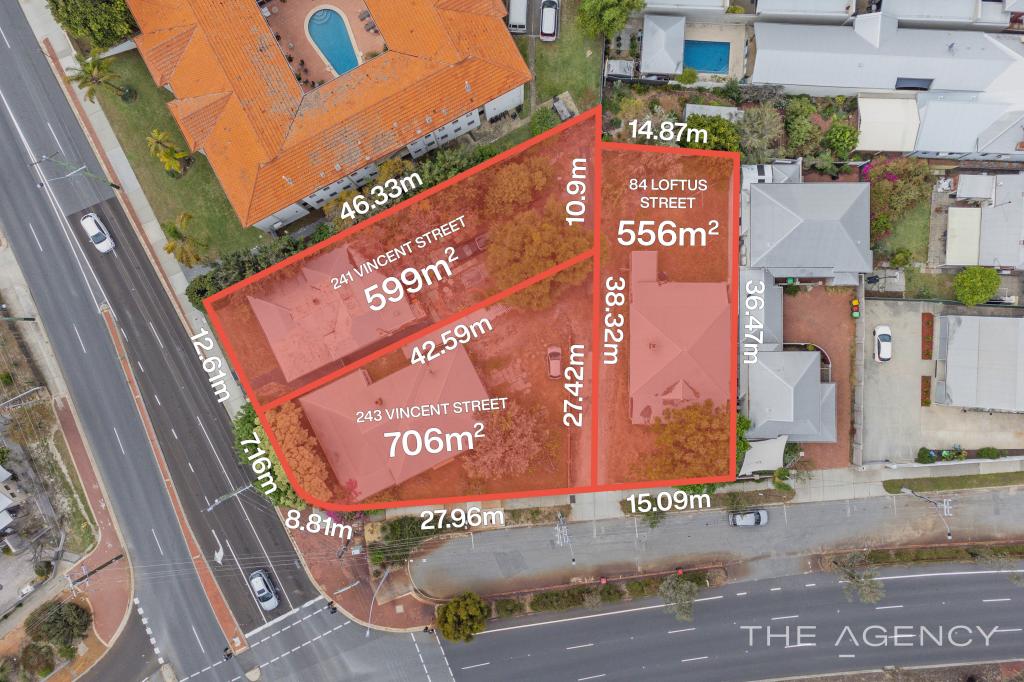 241, 243 Vincent Street & 84 Loftus Street, West Perth, WA 6005