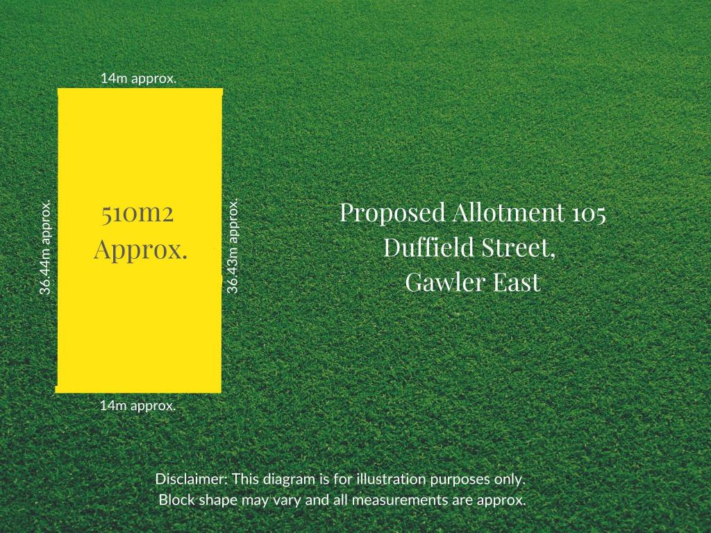 PROPOSED ALLOTMENT/105 DUFFIELD ST, GAWLER EAST, SA 5118
