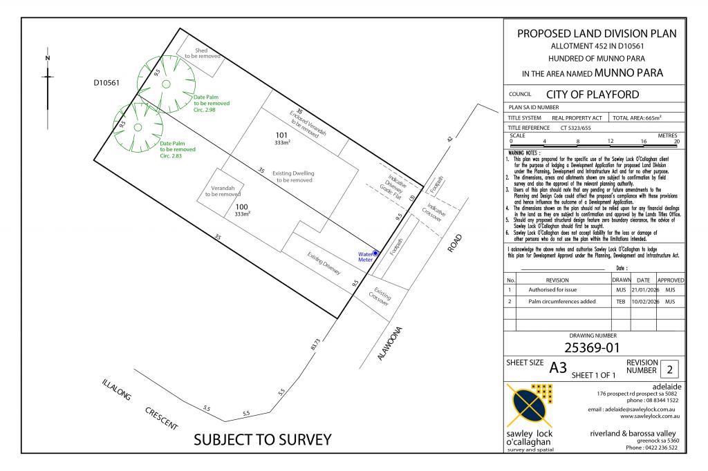 LOT 100 & 101/67 ALAWOONA RD, MUNNO PARA, SA 5115
