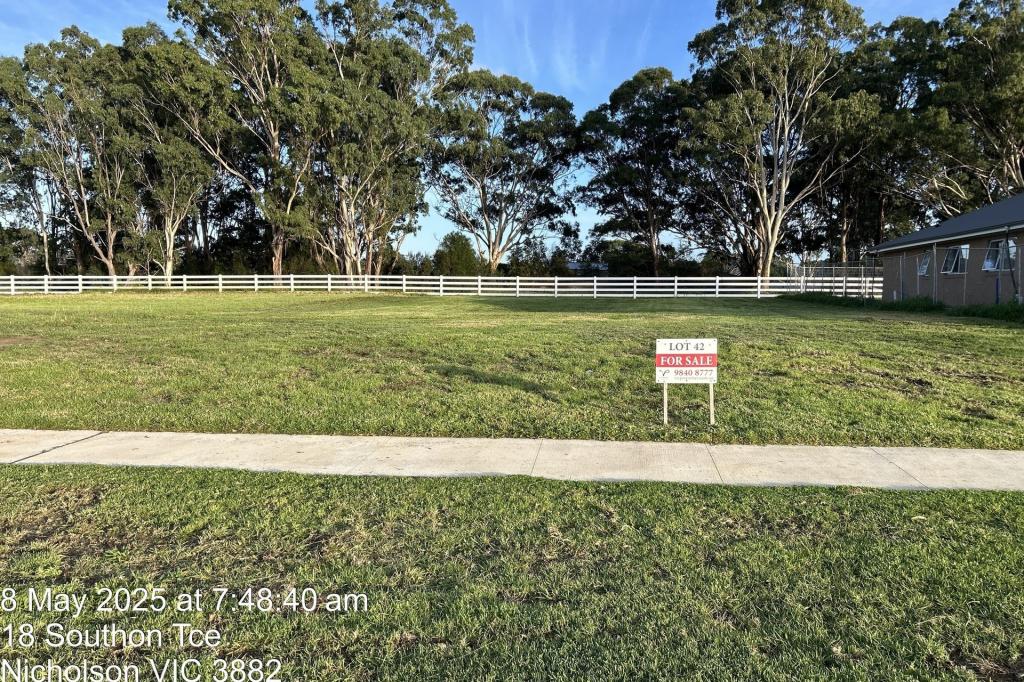 Lot 42/25 Southon Tce, Nicholson, VIC 3882