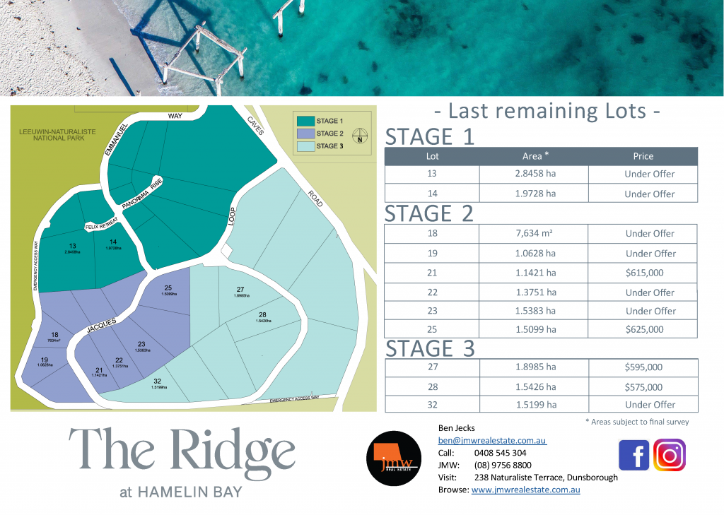 Stages 1,2 & 3 The Ridge At, Hamelin Bay, WA 6288