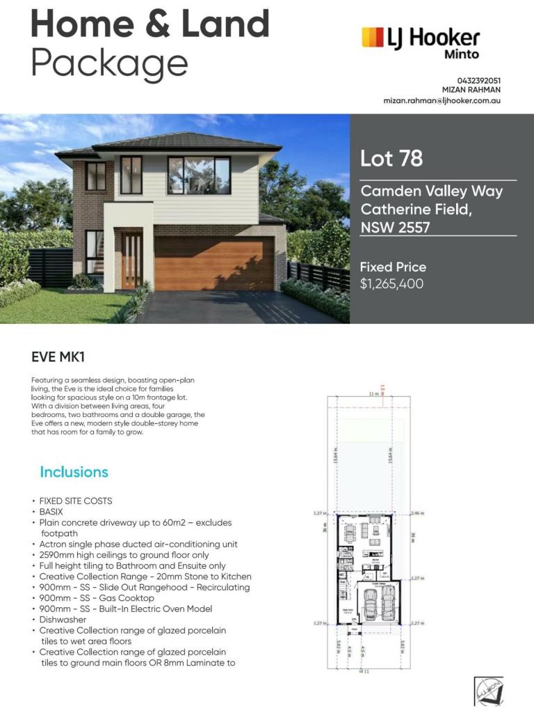 LOT 78 CAMDEN VALLY WAY, CATHERINE FIELD, NSW 2557