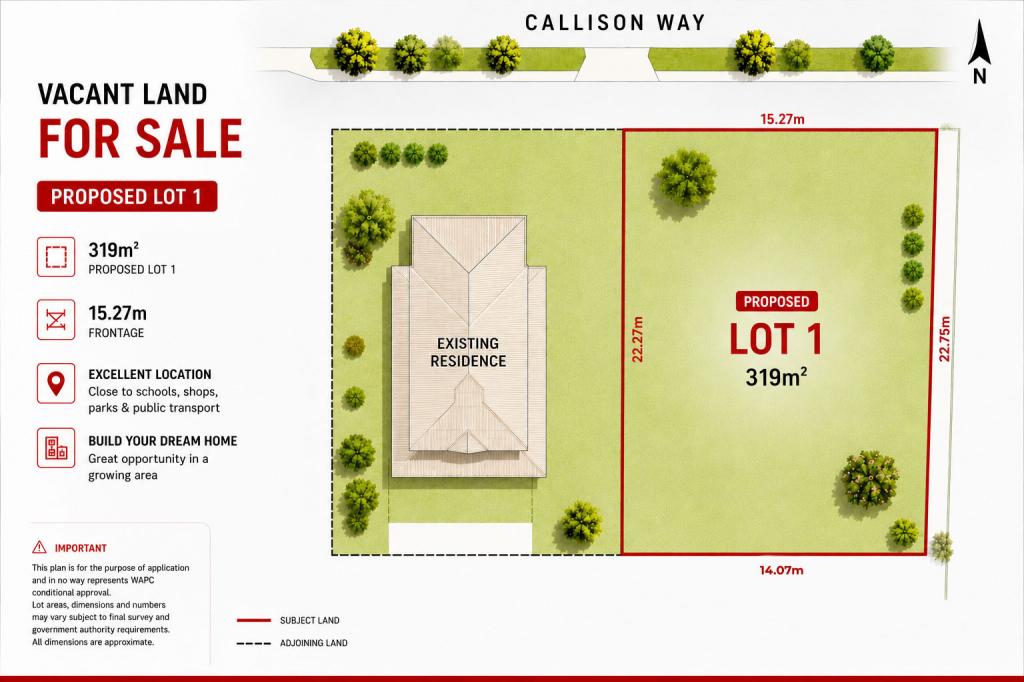 LOT PROPOSED  1/81 CALLISON WAY, KOONDOOLA, WA 6064