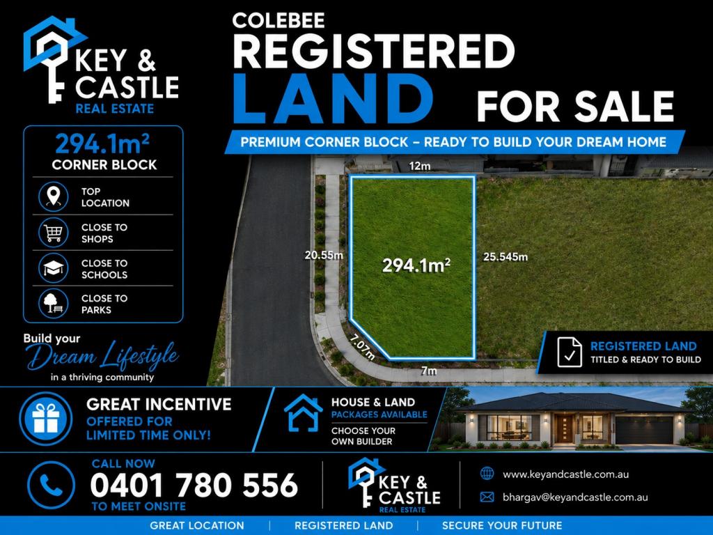 Park Facing Registered Land I Last Few Left I Call Us Now, Colebee, NSW 2761