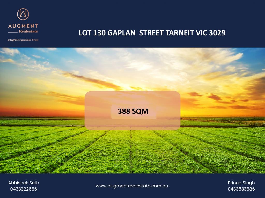 LOT 130 GAPLAN ST, TARNEIT, VIC 3029