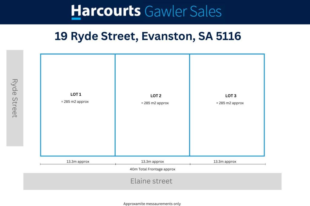 LOT 1, 2 & 3/19 RYDE ST, EVANSTON, SA 5116