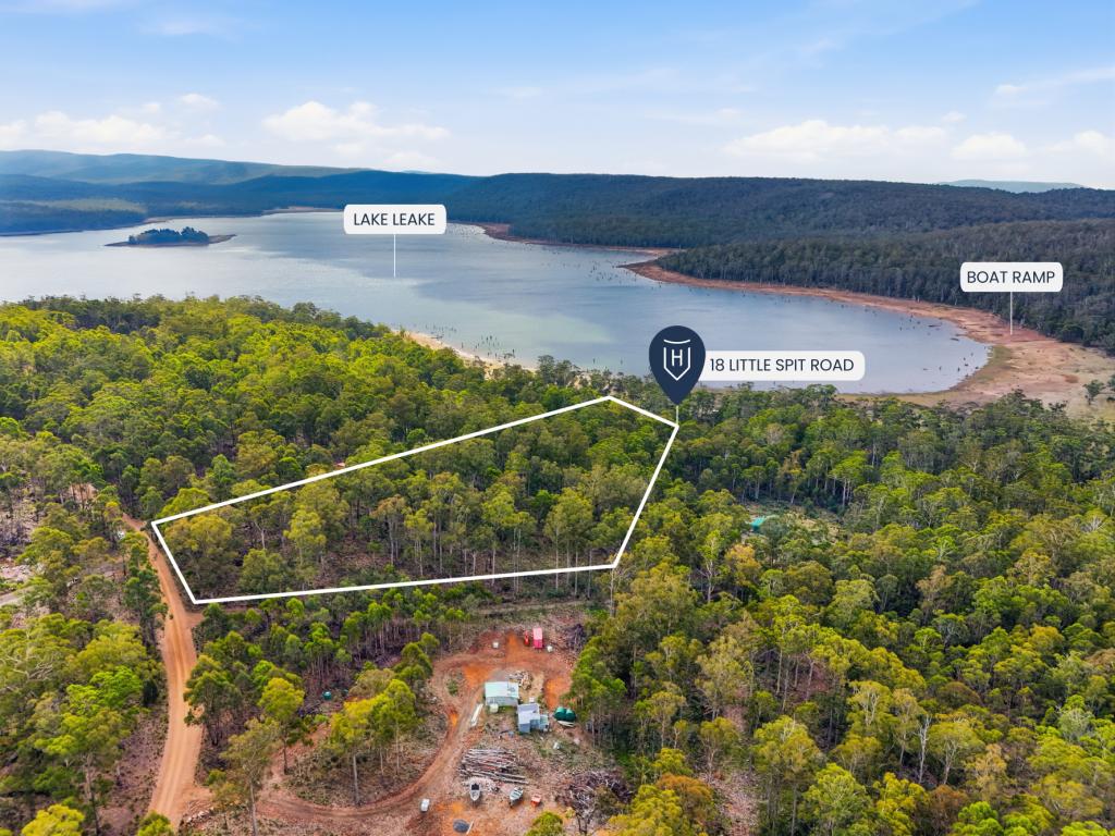 18 LITTLE SPIT RD, LAKE LEAKE, TAS 7210