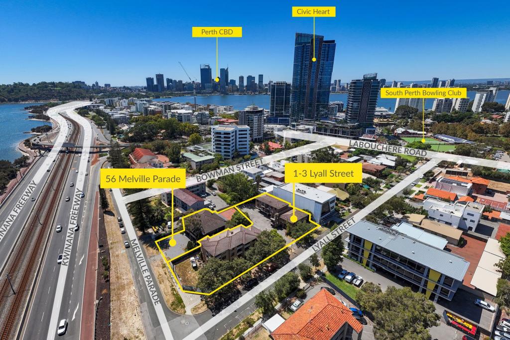 1-3 LYALL STREET & 56 MELVILLE PDE, SOUTH PERTH, WA 6151