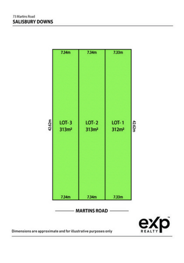 Lot 1-3/73 Martins Rd, Salisbury Downs, SA 5108