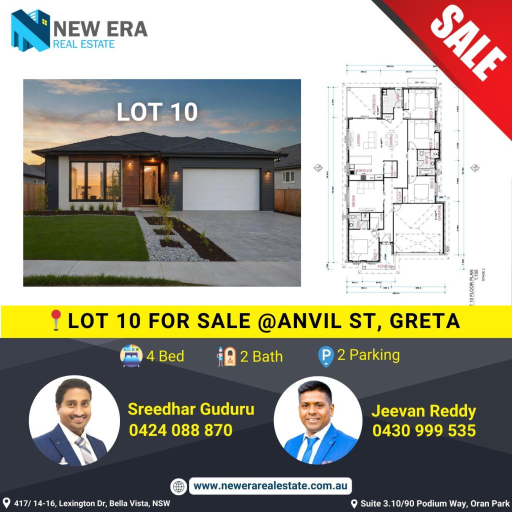 LOT 10/54 ANVIL ST, GRETA, NSW 2334