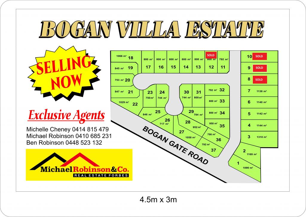 Lots 32, 33, 34, 36 & 37 Lots 32, 33, 34, 36 & 37 Lots 32, 33, 34, 36 & 37 Bogan Villa Est, Forbes, NSW 2871