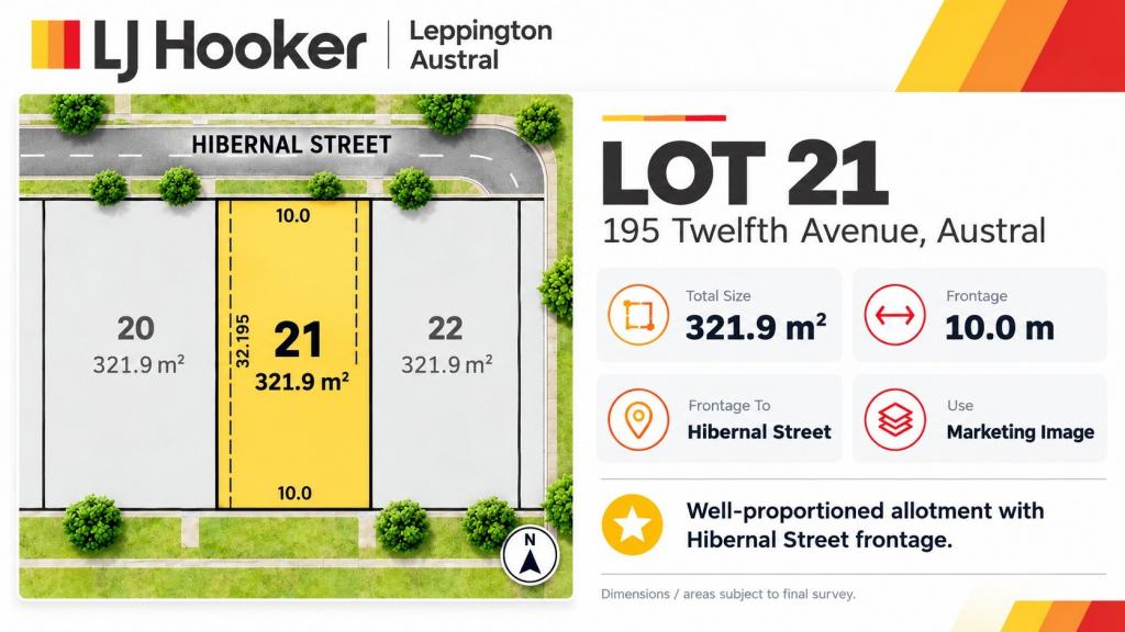 LOT 21/195 TWELFTH AVE, AUSTRAL, NSW 2179