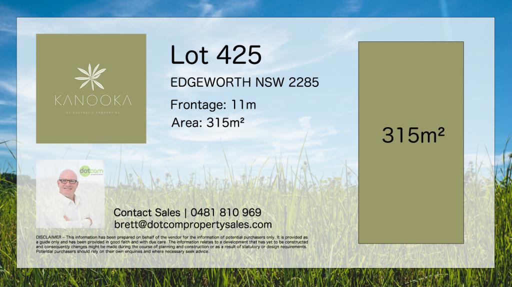 Lot 425 Silver Gum Circuit, Kanooka Estate, Edgeworth, NSW 2285