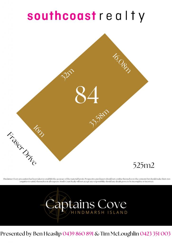 Allotment 84 Lot 604 Fraser Dr, Hindmarsh Island, SA 5214