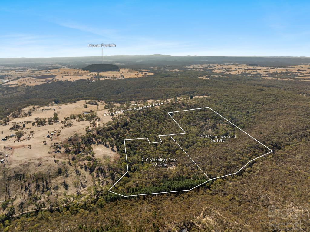 210 & 230 Mannings Rd, Dry Diggings, VIC 3461