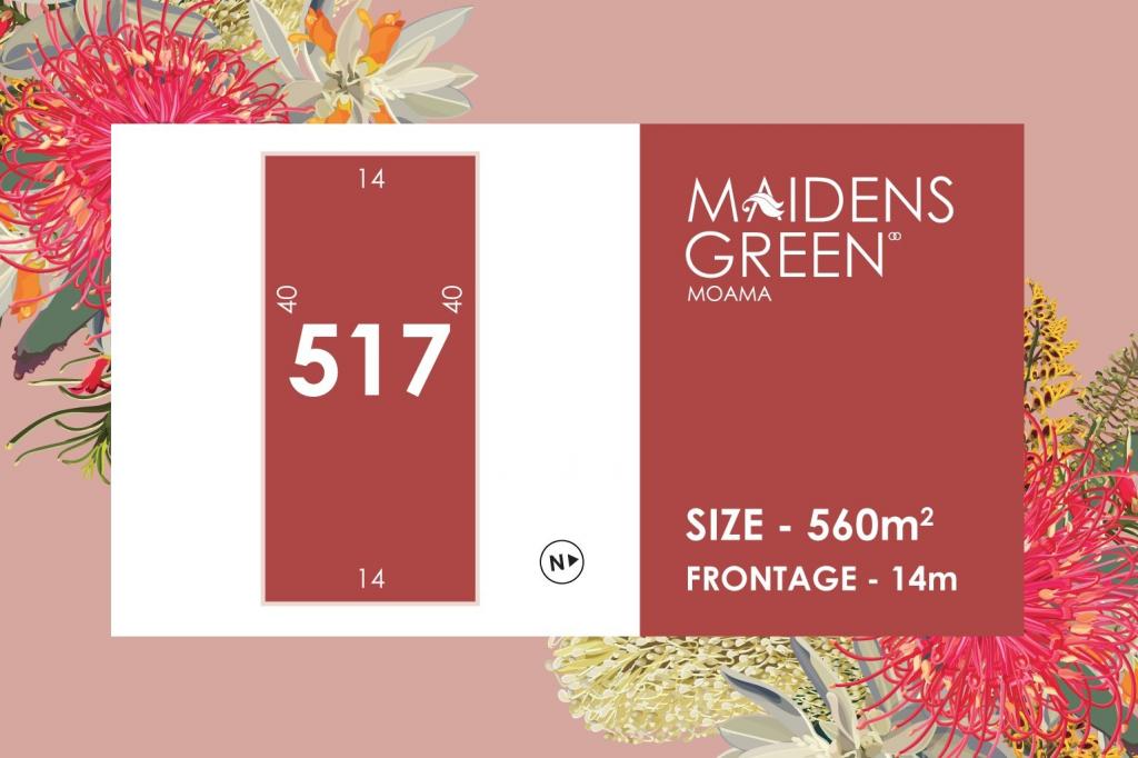 LOT 517 MAIDENS GREEN, KINGS CCT, MOAMA, NSW 2731