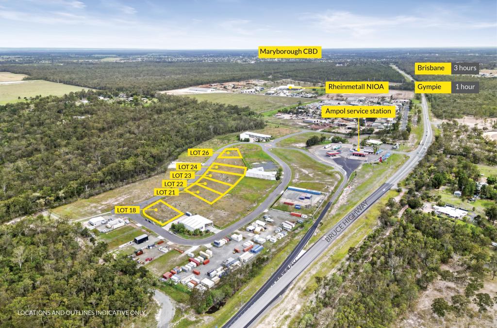 Lots 18/21-24 & 26 Enterprise Cct, Maryborough, QLD 4650