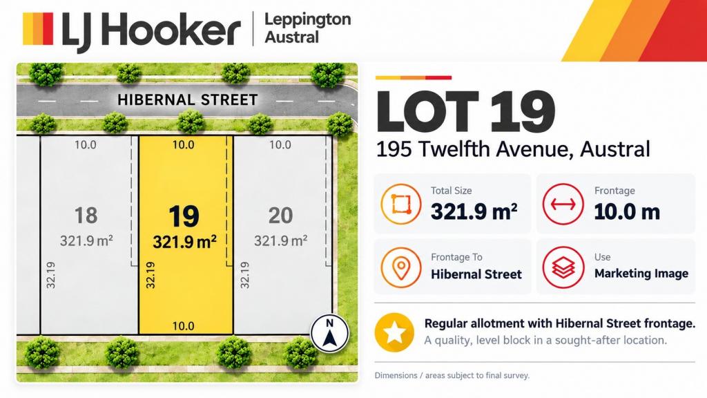 LOT 19/195 TWELFTH AVE, AUSTRAL, NSW 2179