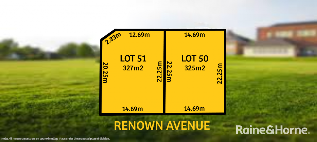 Lot 50 & 51 Renown Ave, Seacliff Park, SA 5049