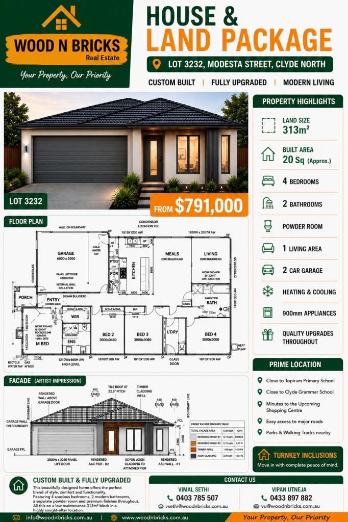 Lot 3232 Modesta St, Clyde North, VIC 3978