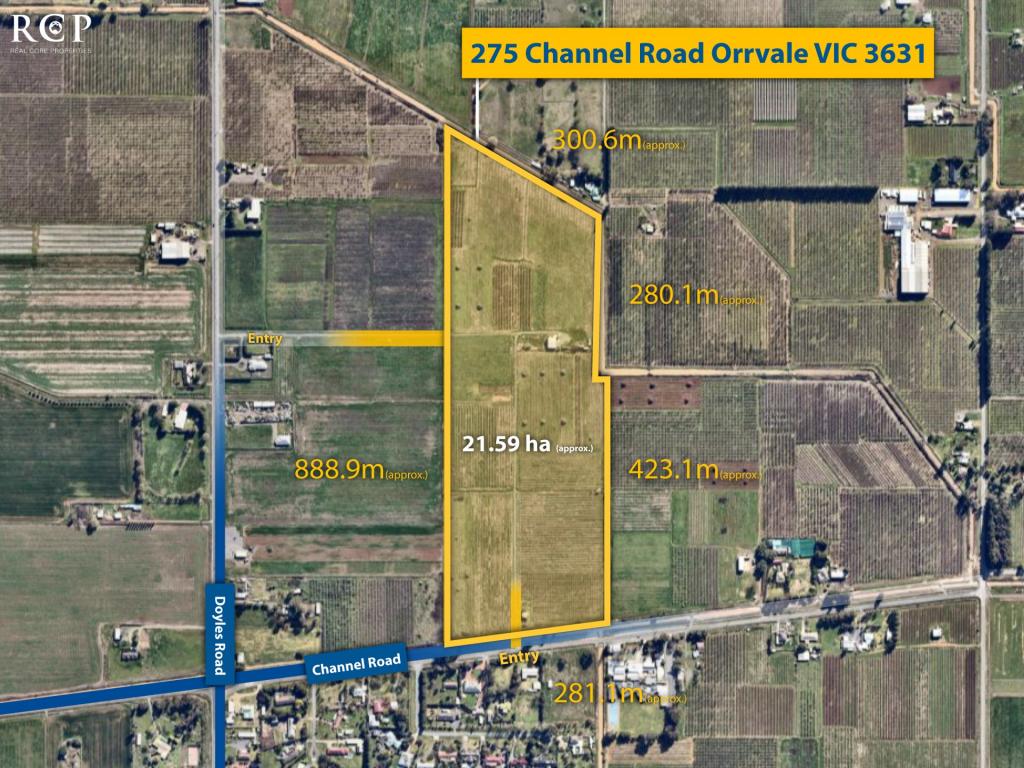 275 CHANNEL RD, ORRVALE, VIC 3631