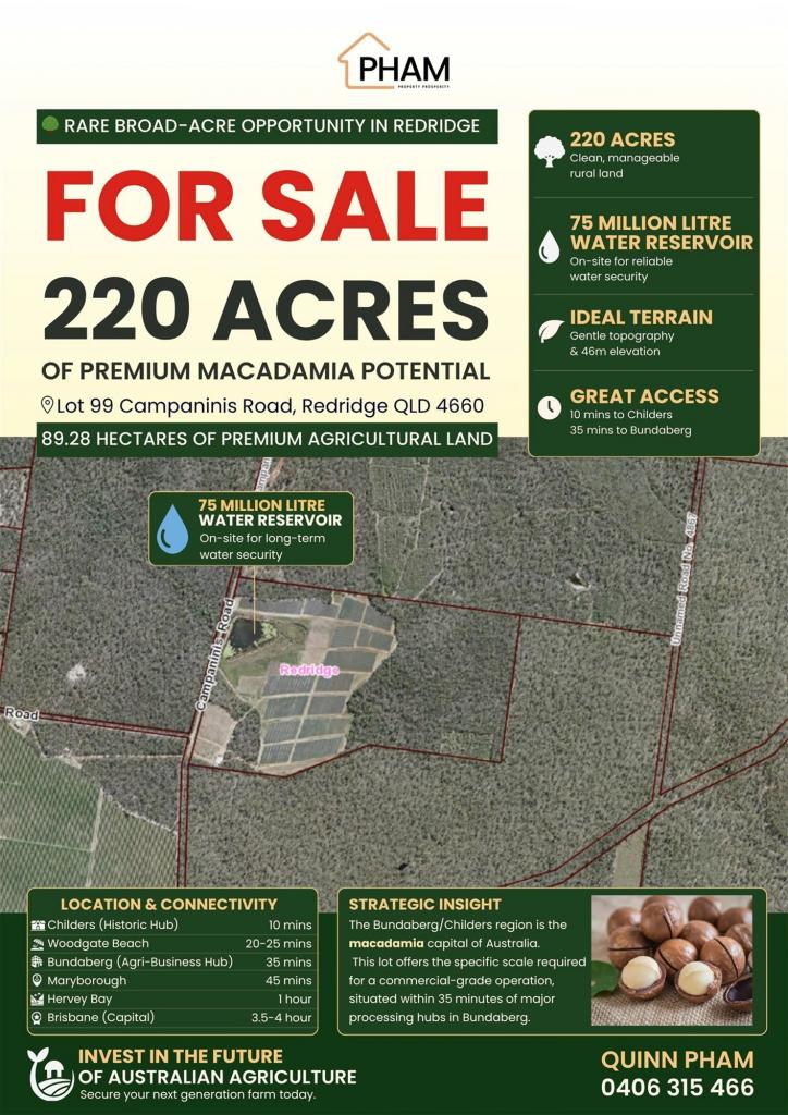 Lot 99 Campaninis Rd, Redridge, QLD 4660